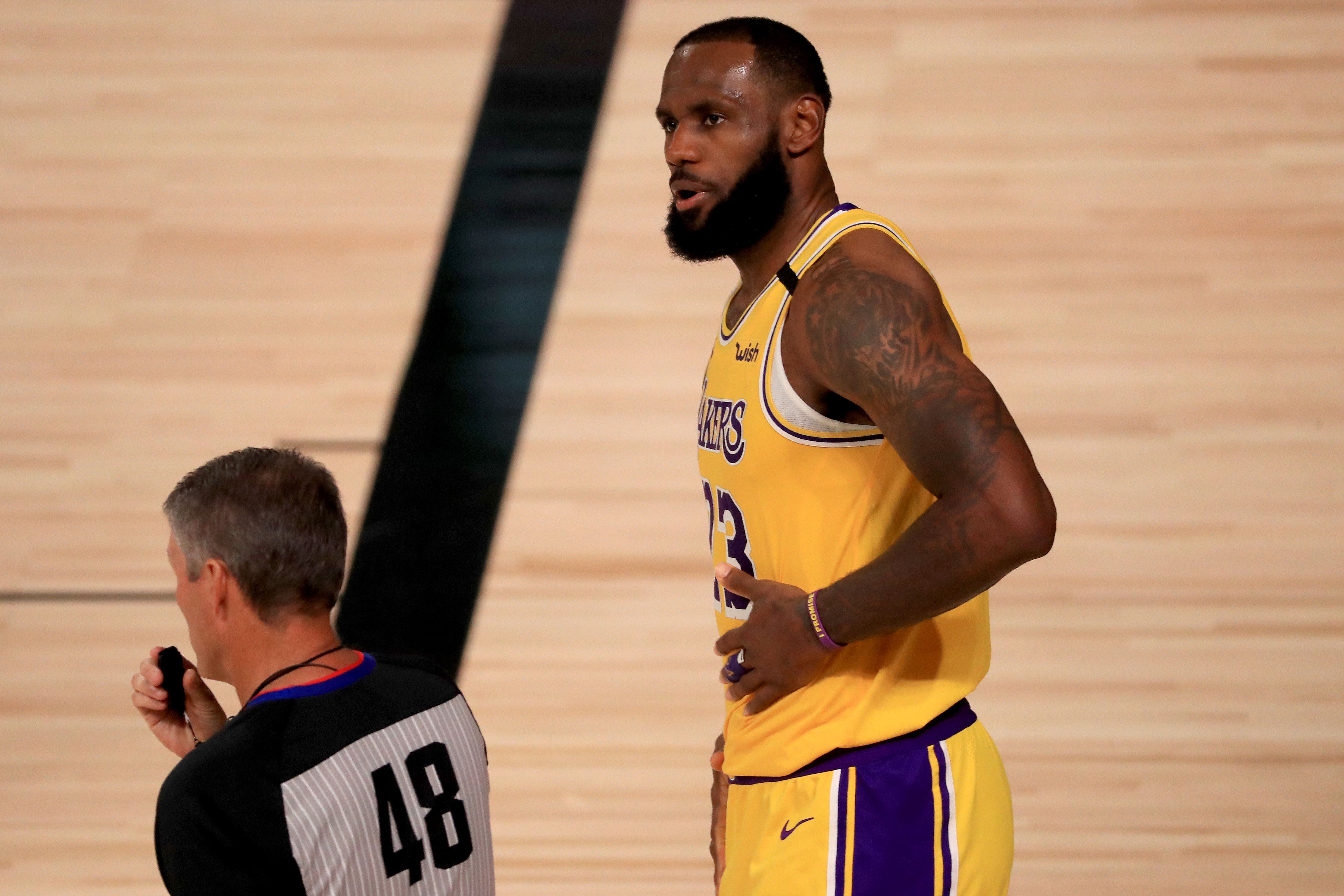 LeBron James, pemain Los Angeles Lakers 