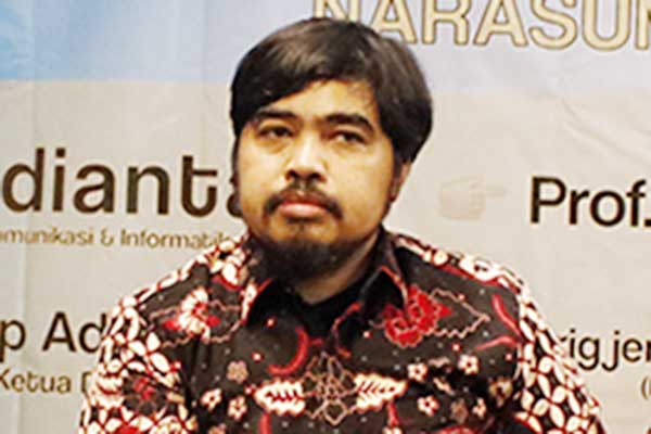 Ketua  Presidium Masyarakat Anti Fitnah Indonesia (Mafindo) Septiaji Eko Nugroho 