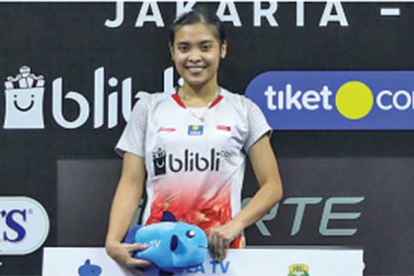 Gregoria Mariska Tunjung menjuarai sektor tunggal putri turnamen bulu tangkis internal PBSI 