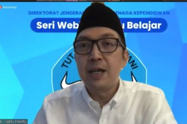Dirjen Guru dan Tenaga Kependidikan (GTK), Kemendikbud, Iwan Syahril.  