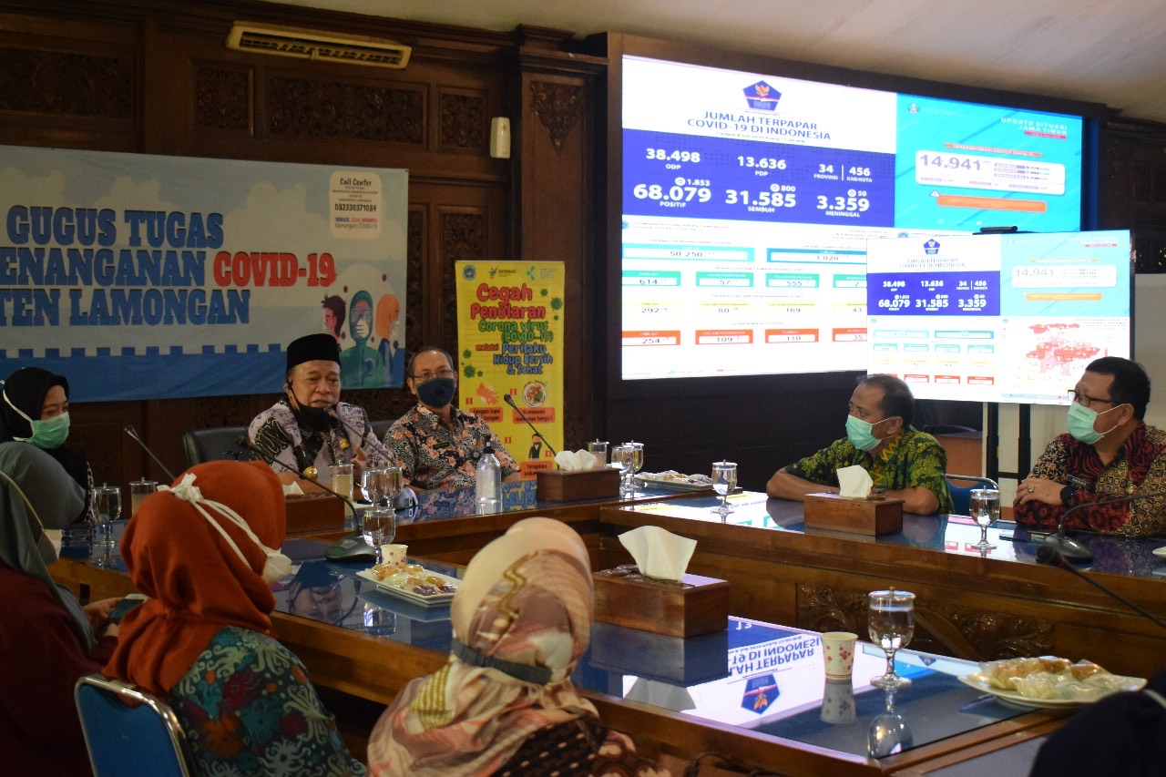 Uji klinis obat Covid-19 yang ditemukan Unair, di Kabupaten Lamongan.