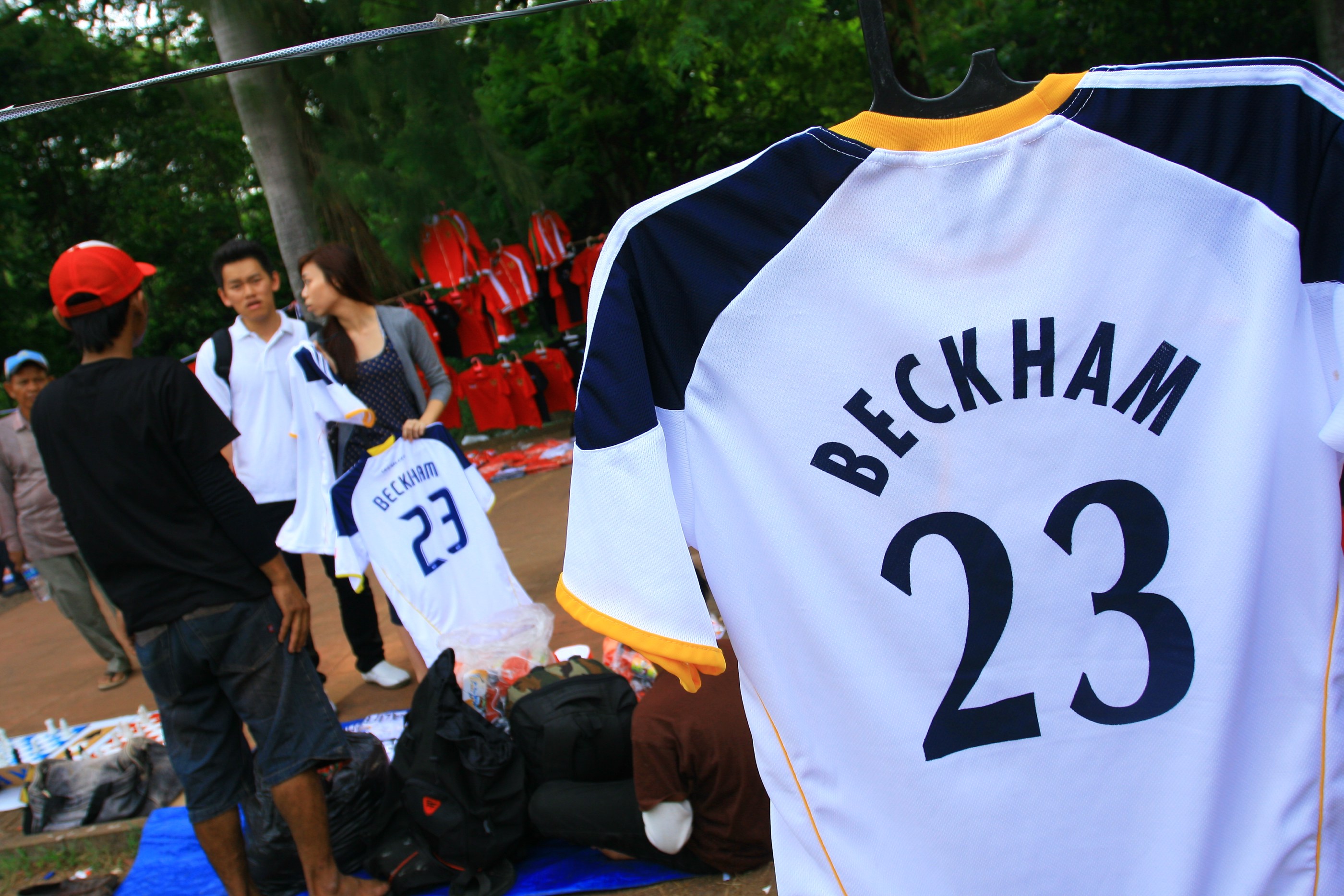 Kaos bernomor 23 yang identik dengan David Beckham 