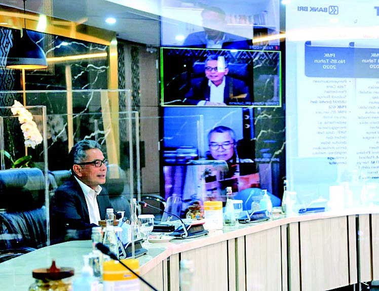 Direktur Utama Bank BRI Sunarso menegaskan komitmennya untuk mendorong pemulihan ekonomi nasional difokuskan pada upaya penyelamatan UMKM.