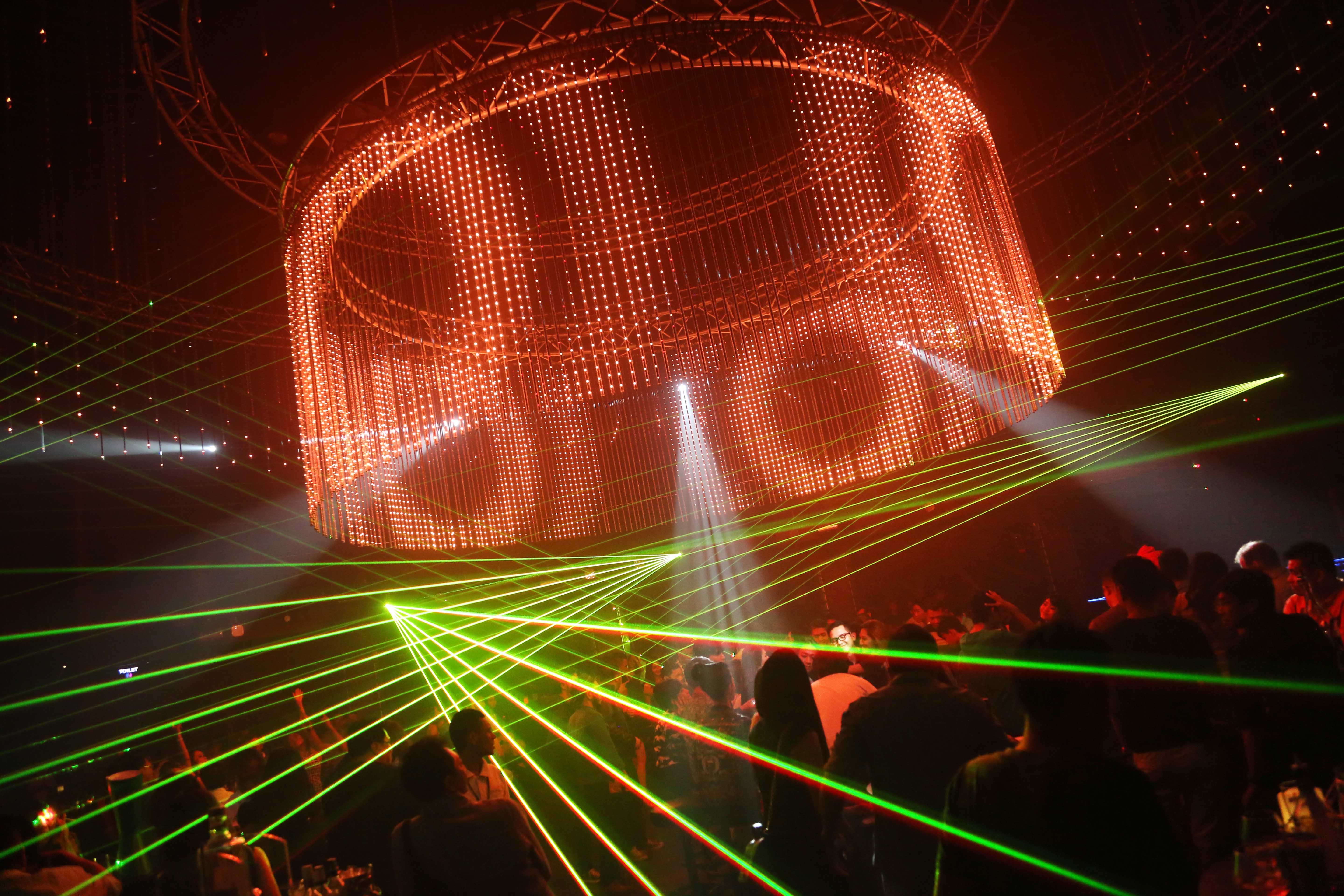 Suasana di satu club malam, Jakarta