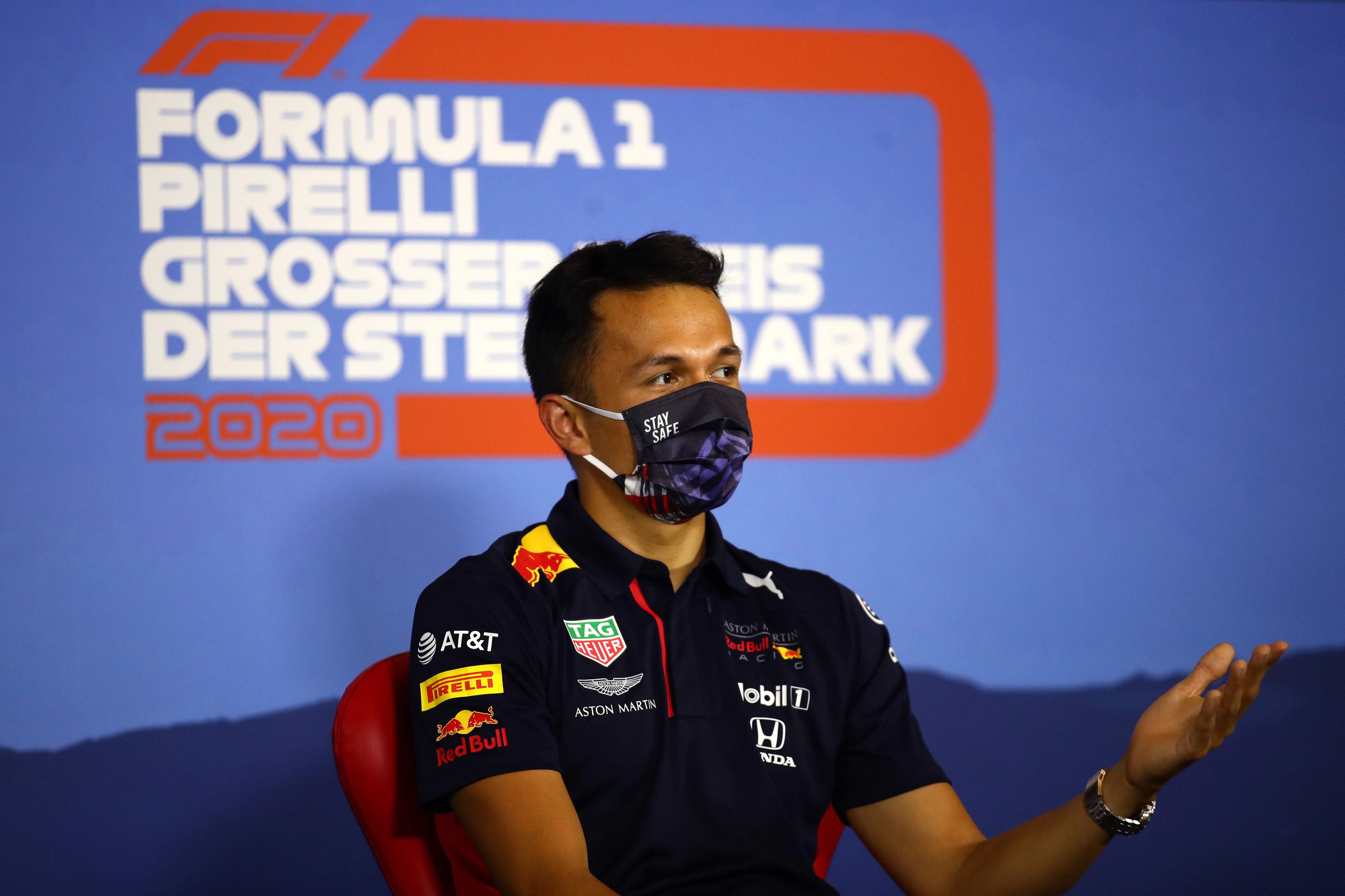 Pembalap Red Bull Alexander Albon.
