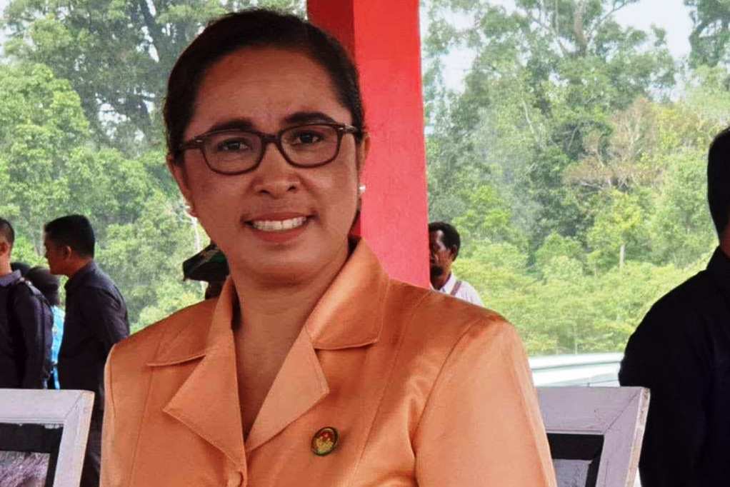 Ketua Dharma Wanita Kabupaten Maybrat, Irene Saa.