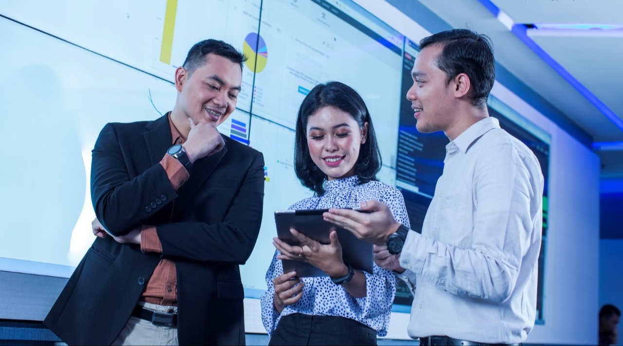 Ilustrasi solusi teknologi lintasarta