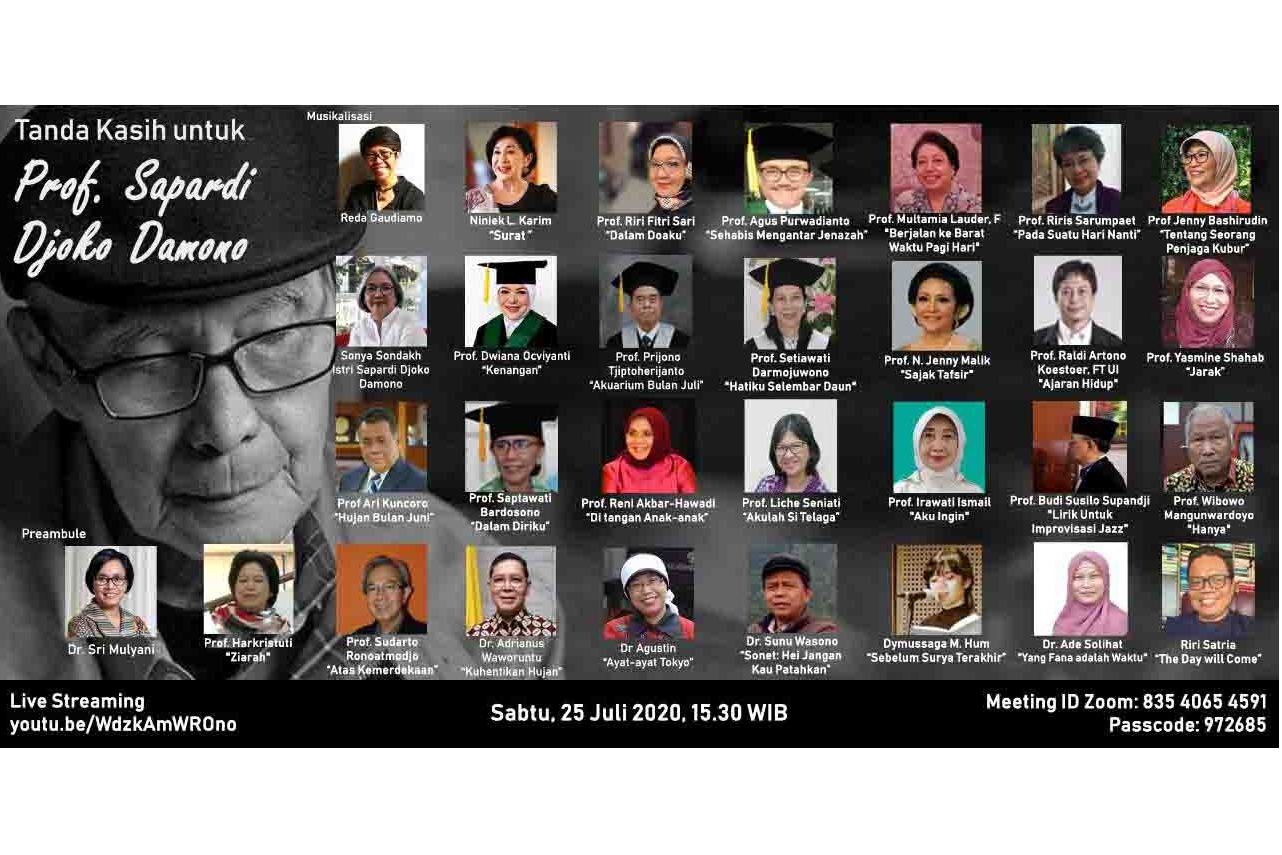 Mengenang Sapardi Djoko Darmono