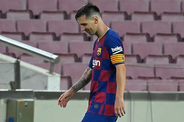 Pepak bola Barcelona Lionel Messi