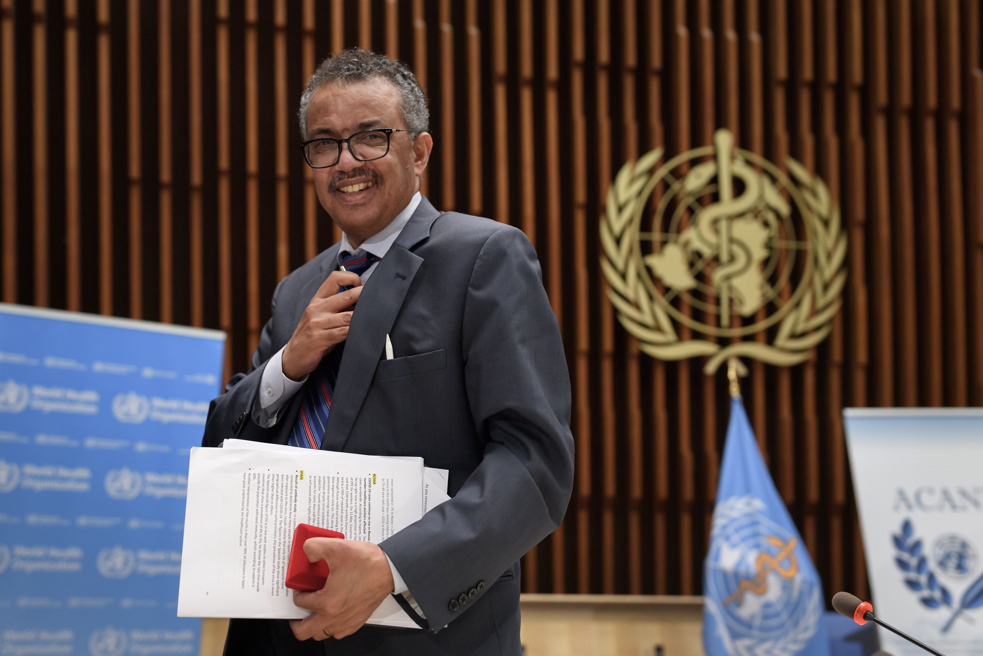 Direktur Jenderal Organisasi Kesehatan Dunia (WHO) Tedros Adhanom Ghebreyesus