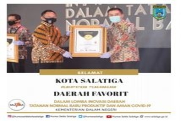 Kota Salatiga Raih Daerah Favorit dari Kemendagri 