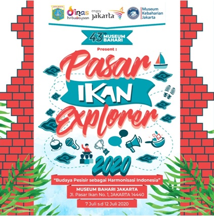 Rangkaian kegiatan peringatan Hari Ulang Tahun (HUT) ke-43 Museum Bahari pada 7 Juli 2020.