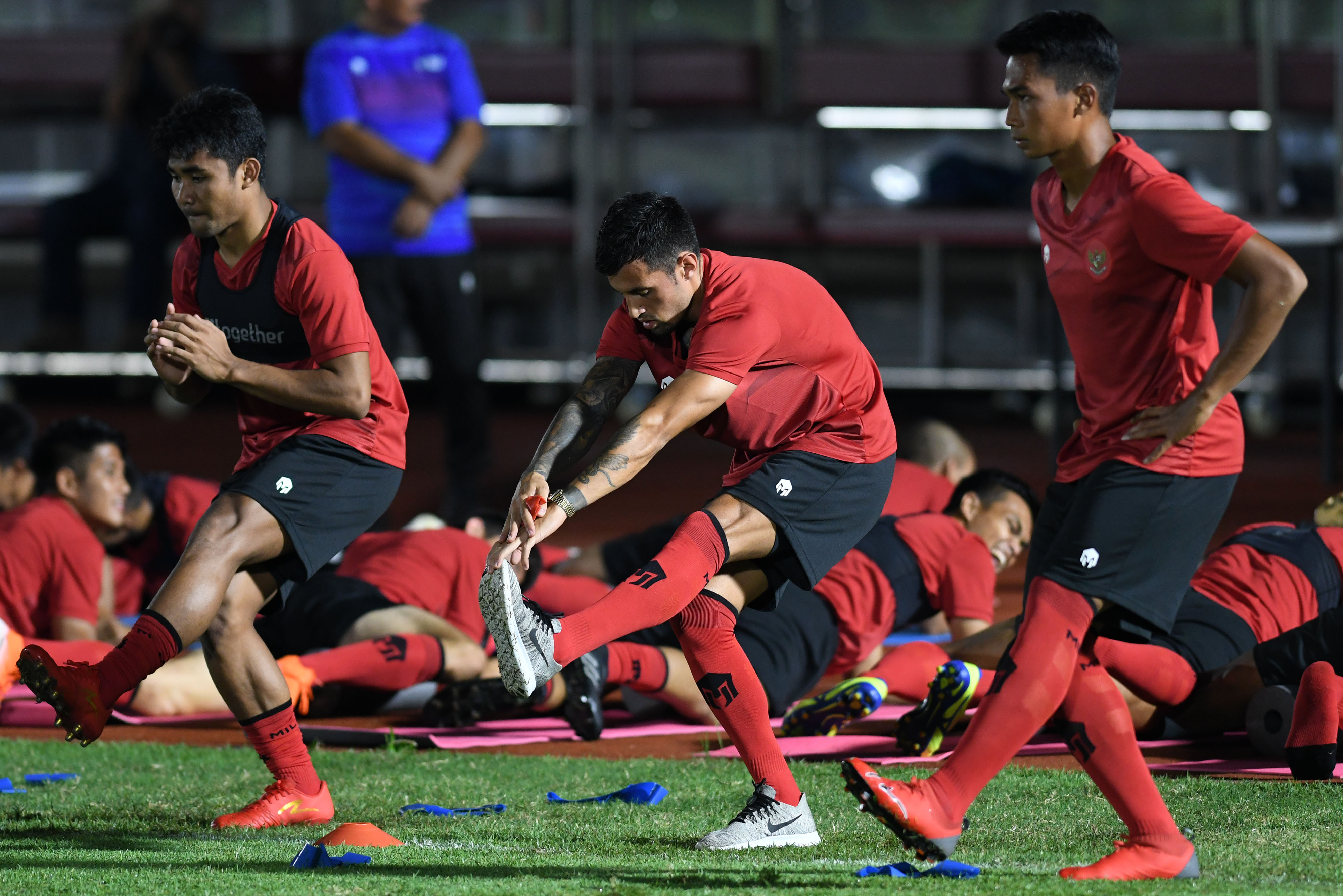 Timnas Indonesia saat berlatih di Stadion Madya, Jakarta, beberapa waktu lalu.