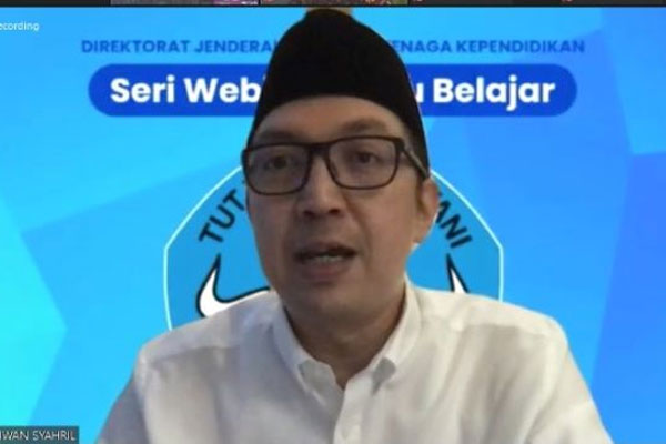 Dirjen Guru dan Tenaga Kependidikan (GTK), Kemendikbud, Iwan Syahril.  