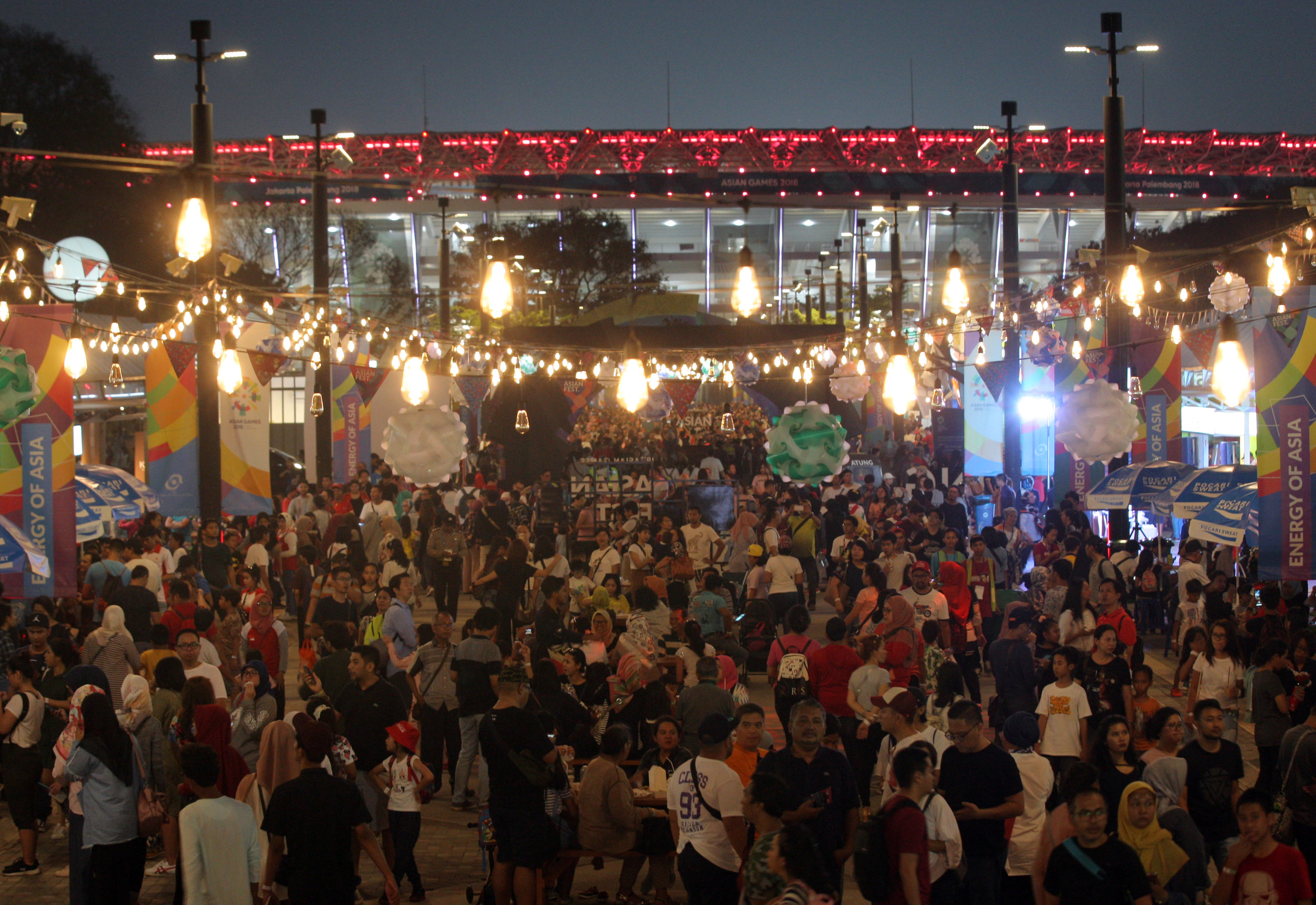 Kemeriahan Asian Games 2018 di Gelora Bung Karno