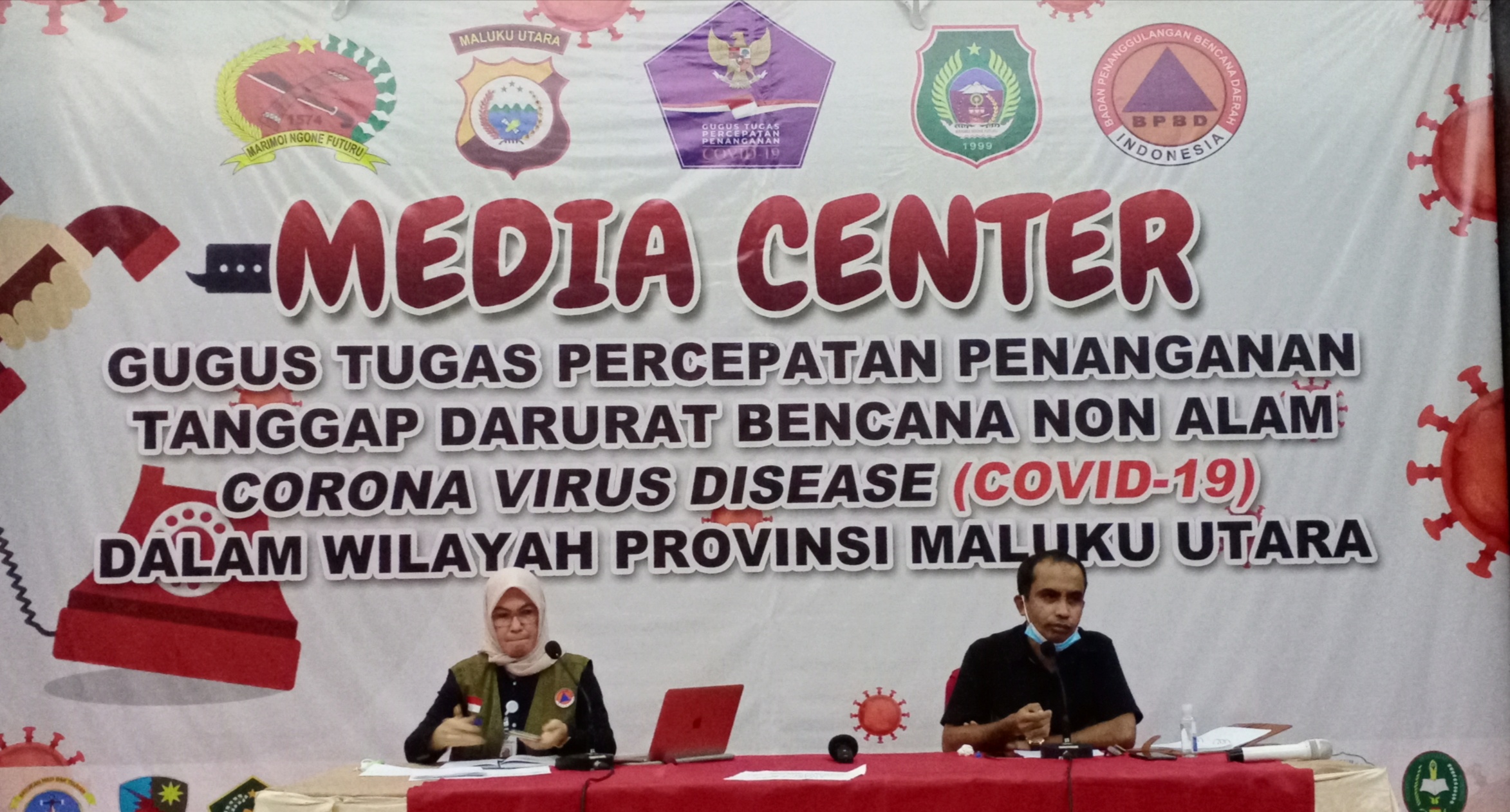 Gugus Tugas Covid-19 Kota Ternate, Maluku Utara umumkan tiga pejabat di lingkungan Pemkot Ternate positif covid-19.
