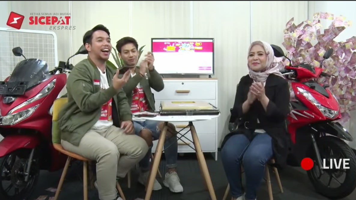 Program berhadian di kanal Youtube SiCepat