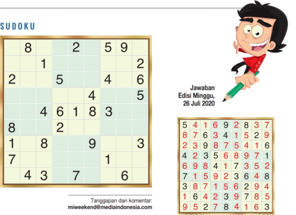 Sudoku Edisi 2 Agustus 2020