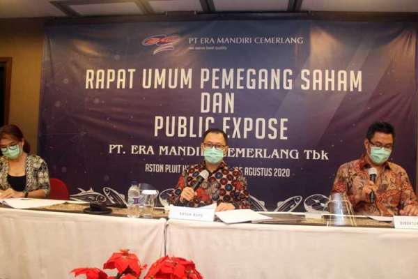 PT Era Mandiri Cemerlang Tbk melaksanakan Rapat Umum Pemegang Saham (RUPS) dan Public Expose.