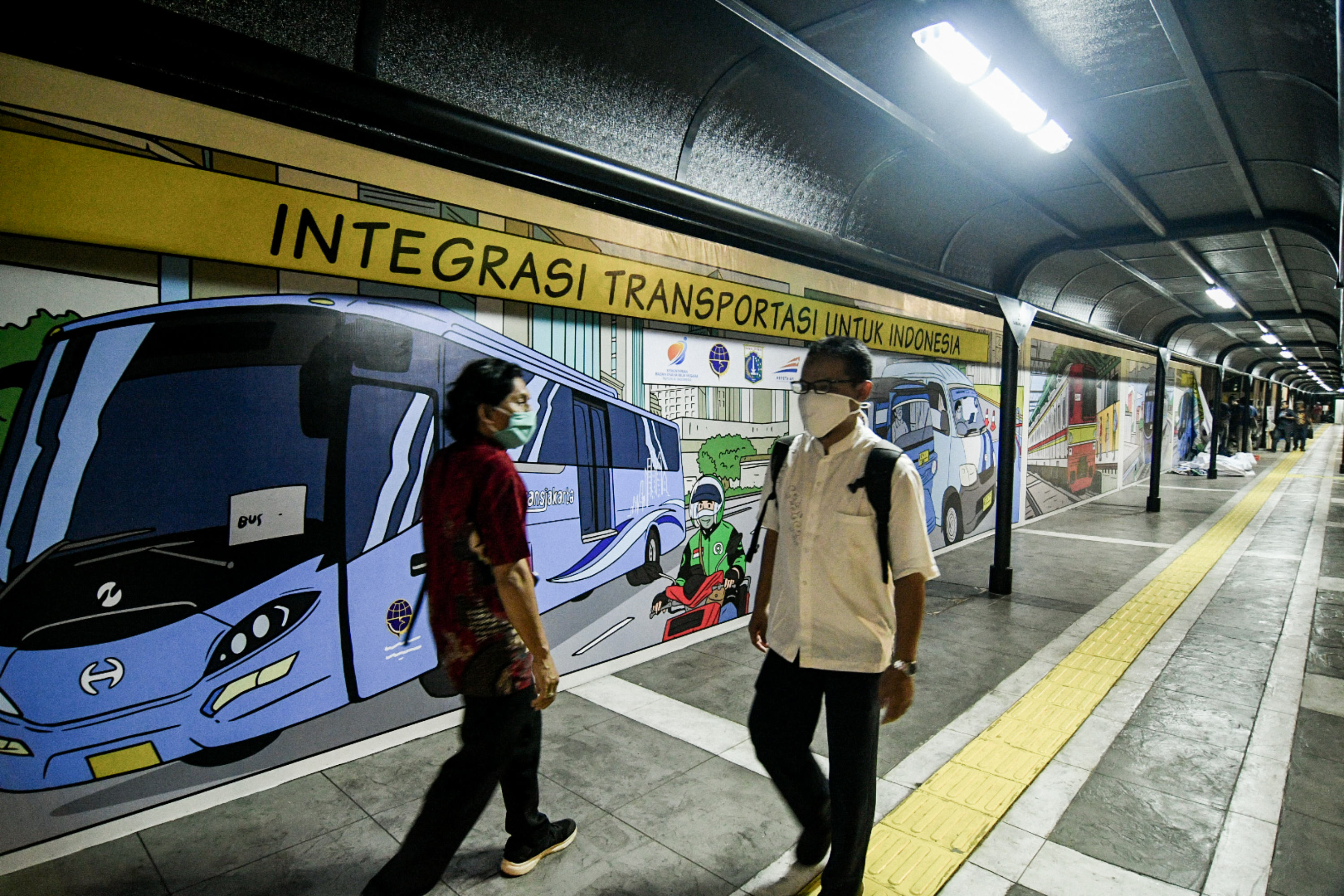 Stasiun Terpadu Tanah Abang dan Sudirman, Jakarta, Rabu (17/6/2020).