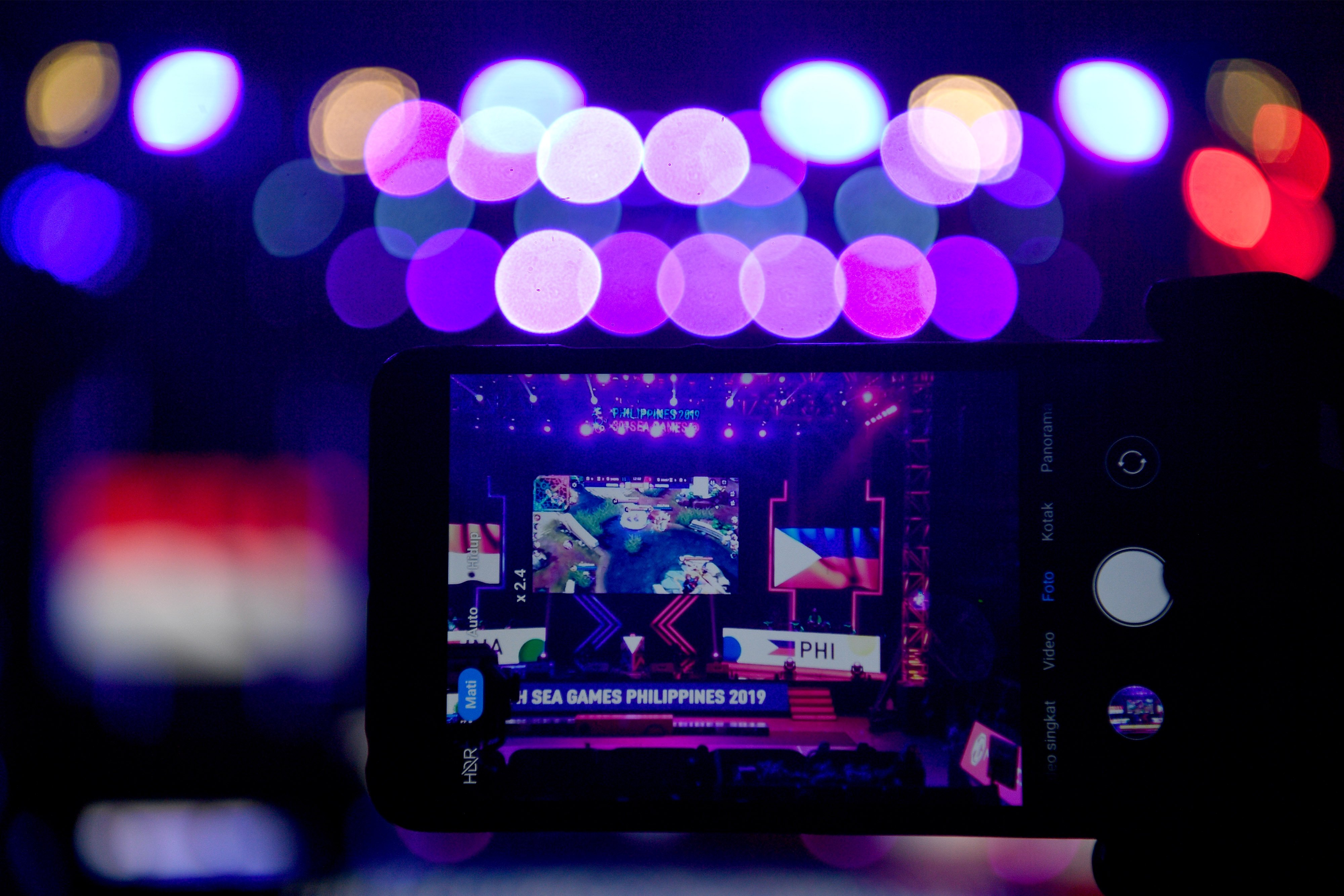 Turnamen Mobile Legends saat dipertandingkan di SEA Games Filipina