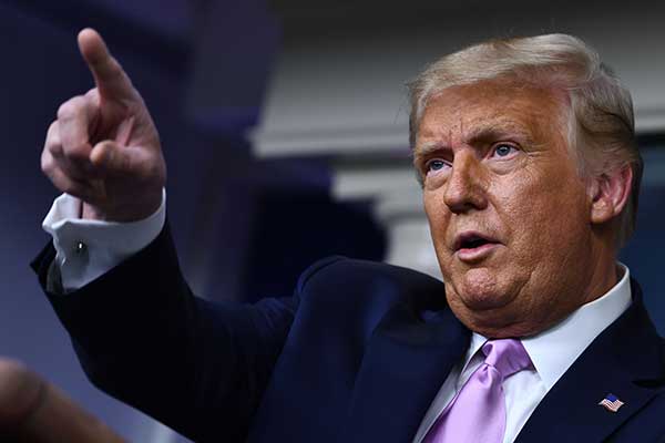 Presiden  Amerika Serikat Donald Trump