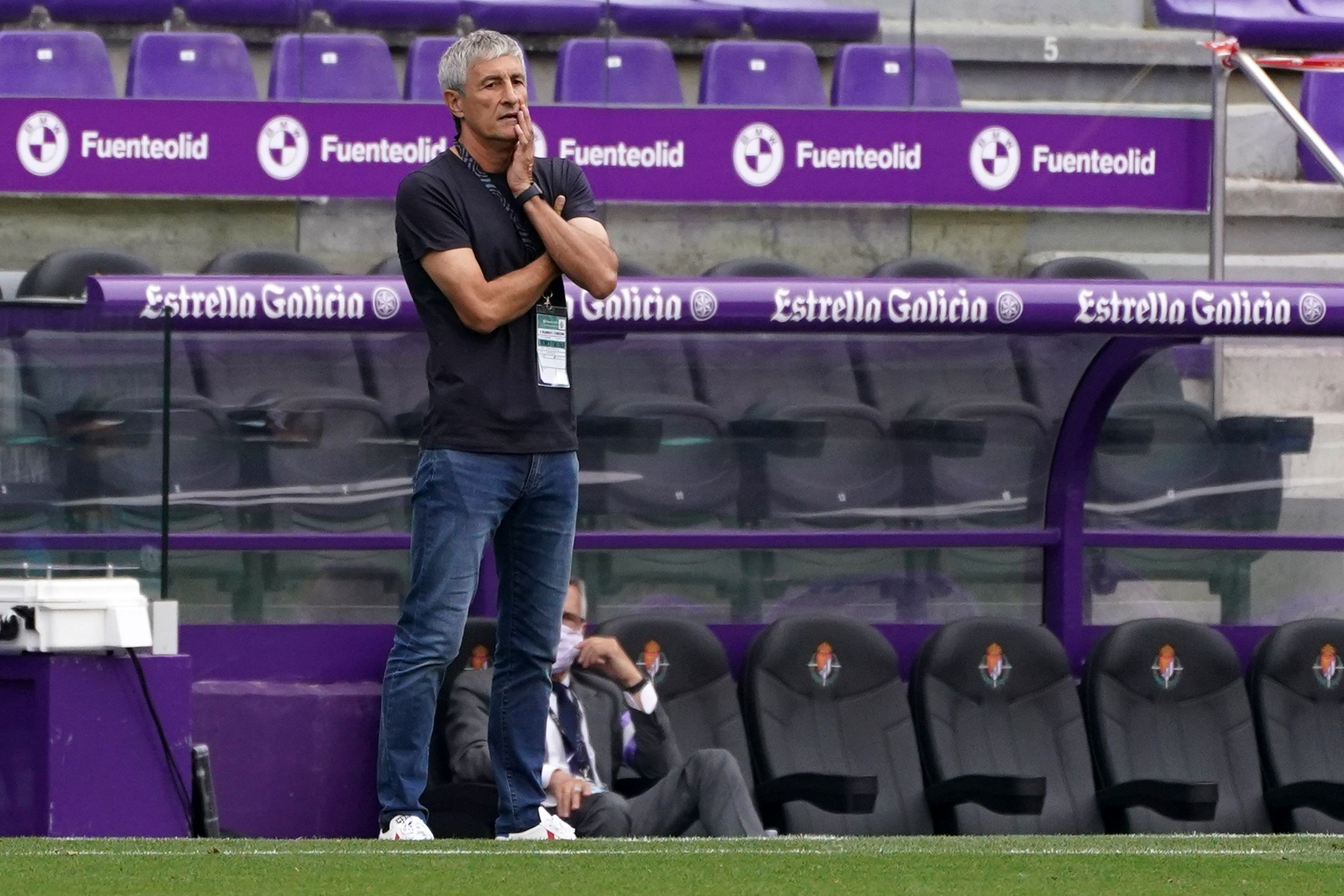 Pelatih Barcelona Quique Setien