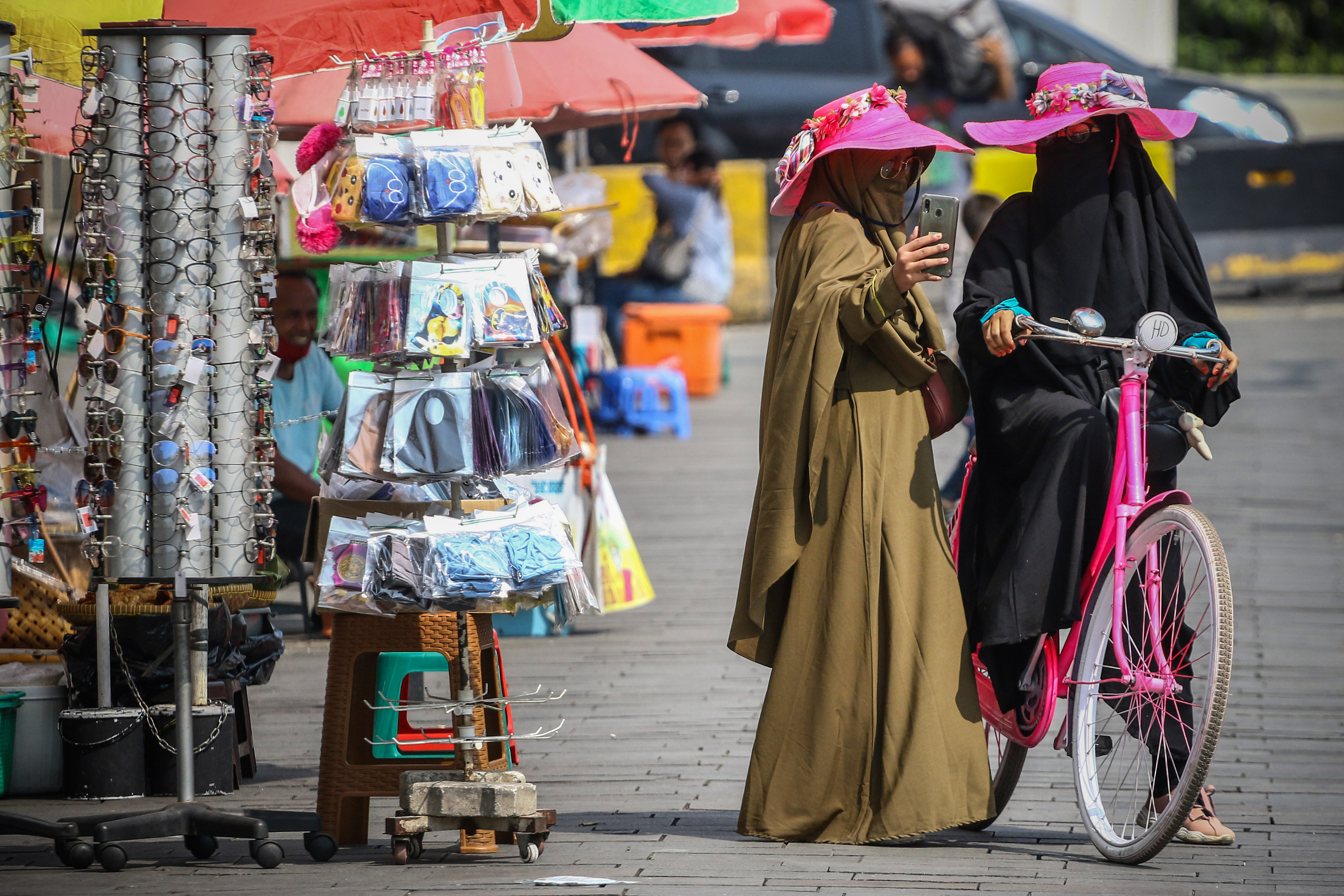 Wisatawan di Kota tua, Jakarta saat libur nasional Tahun Baru Hijriah