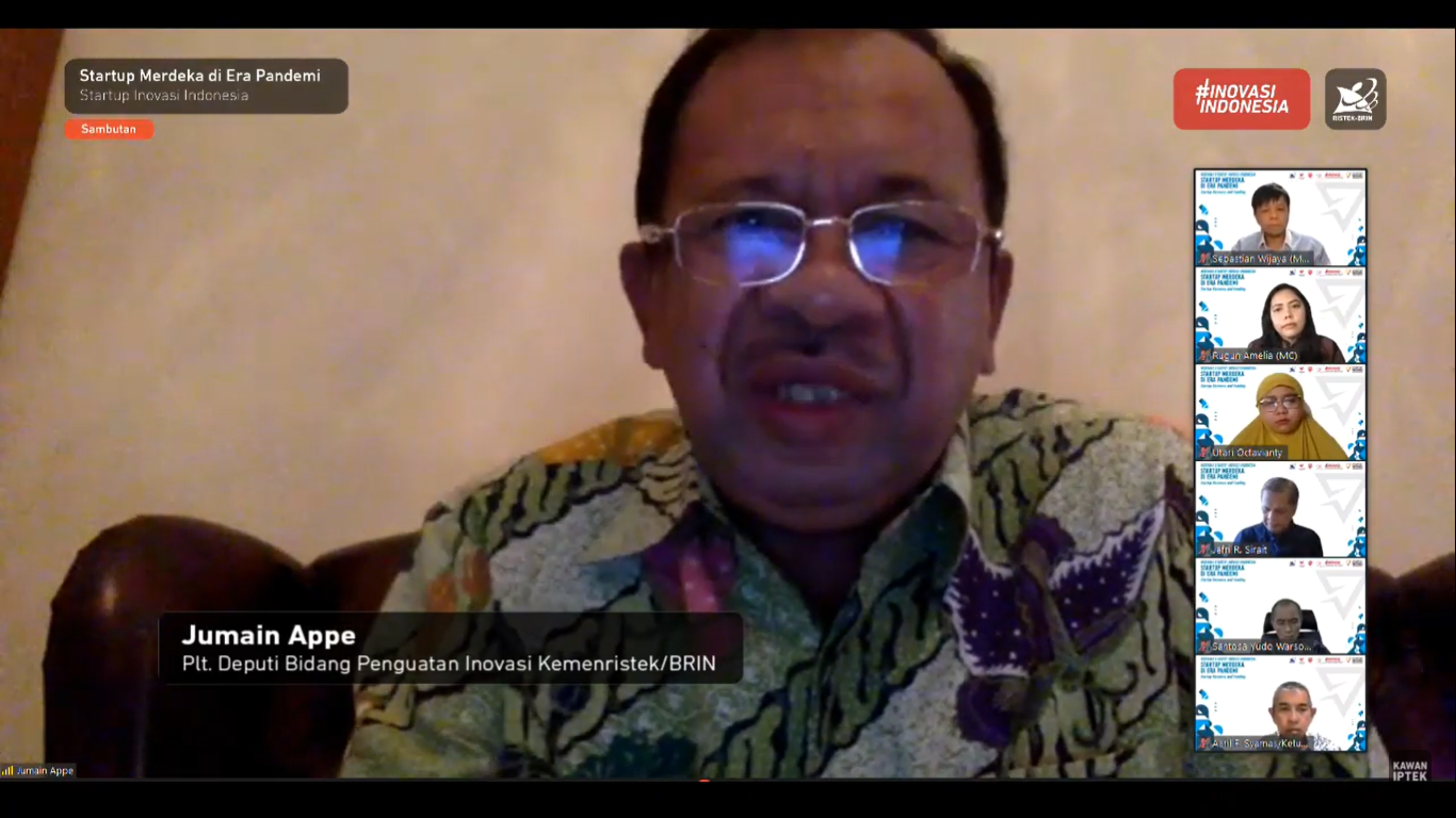 Plt. Deputi Bidang Penguatan Inovasi Kemenristek/BRIN Jumain Appe