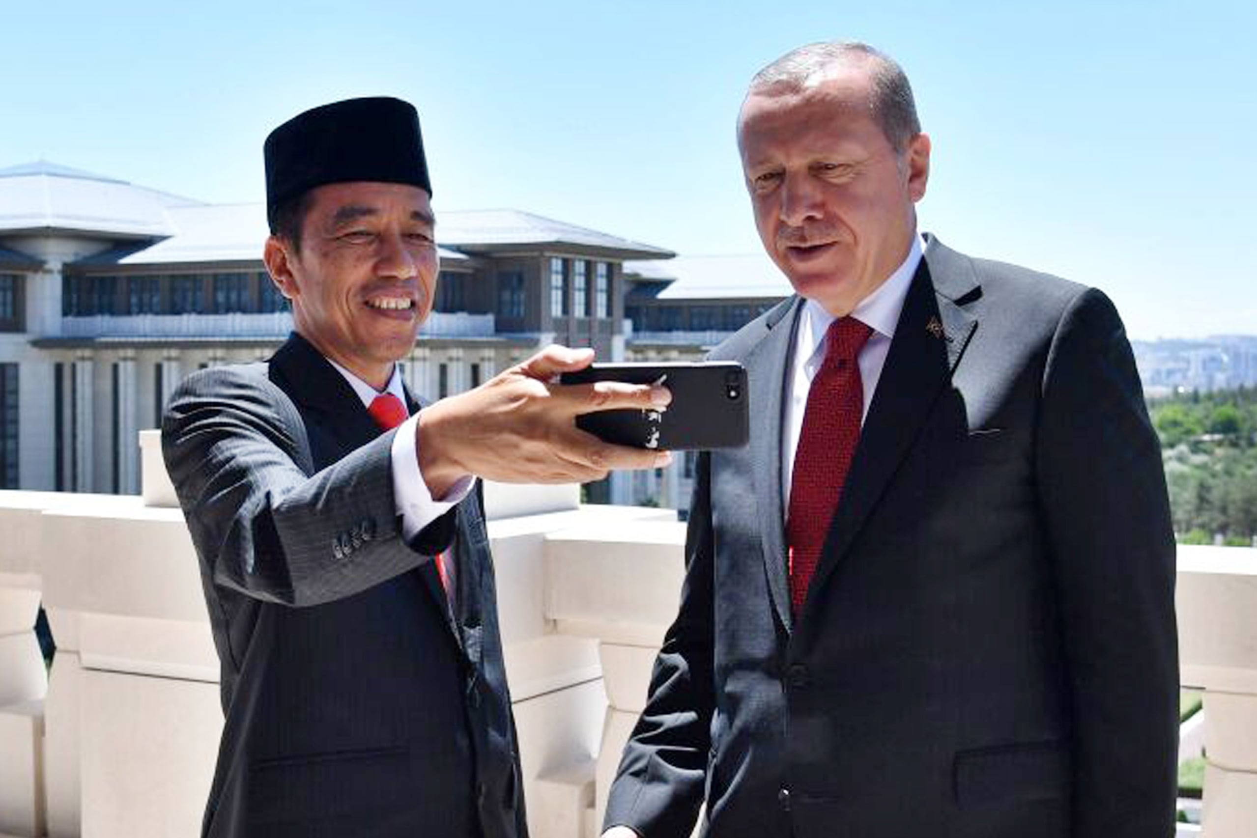 Presiden RI Joko Widodo dan Presiden Turki Recep Tayyip Erdogan