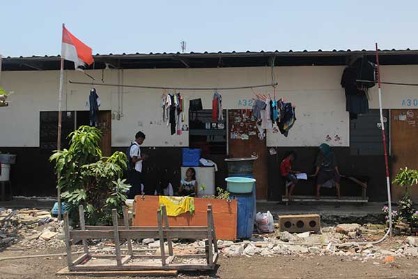 Salah satu rumah warga di Kampung Akuarium, Penjaringan, Jakarta Utara
