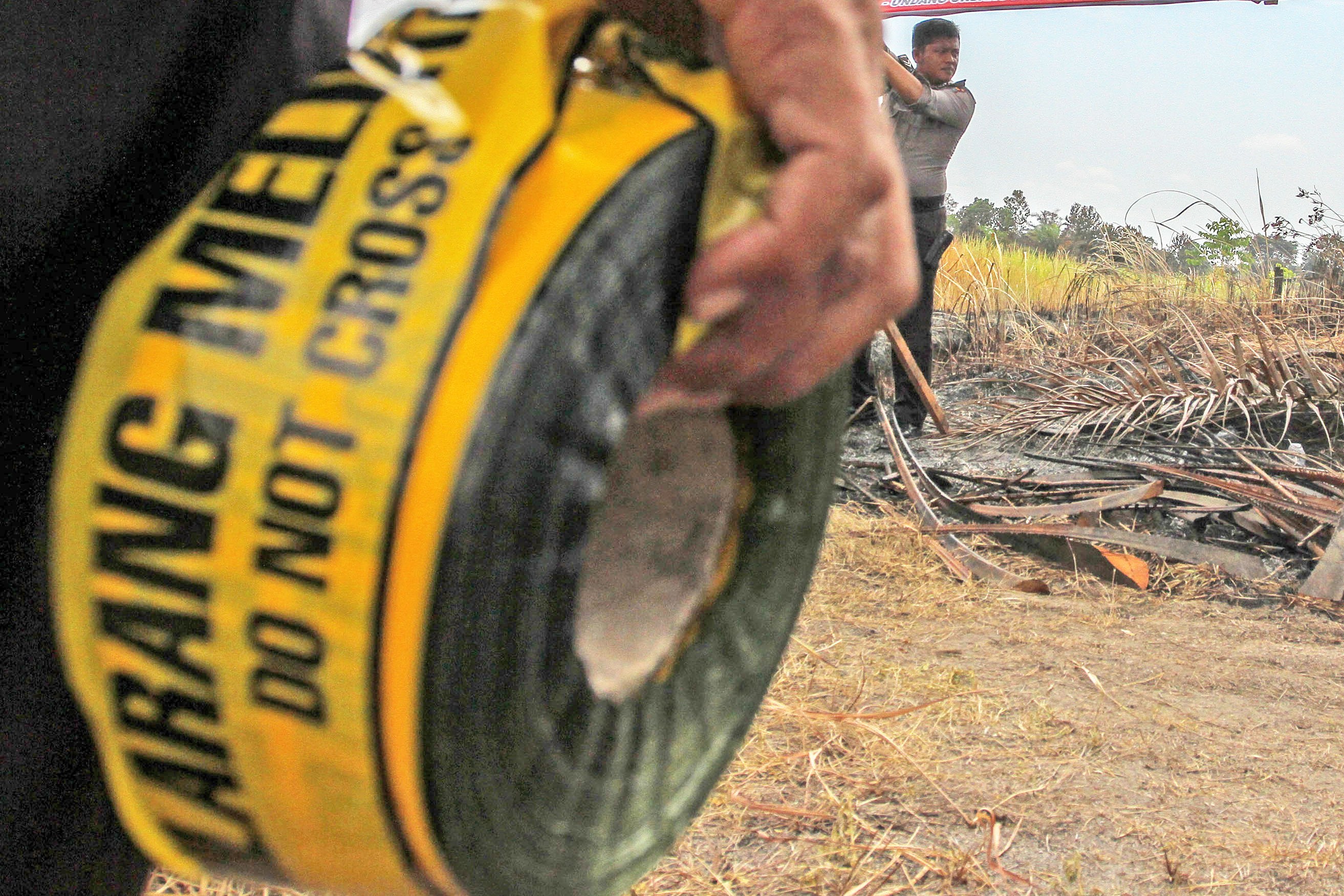 Ilustrasi garis polisi