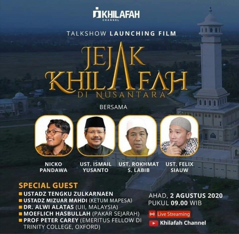 Poster yang mencatut nama Prof Peter Carey