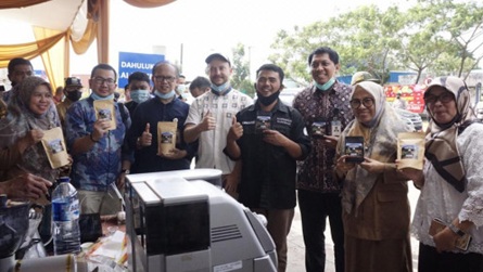 Acara pelepasan ekspor Kopi Kerinci dari Pelabuhan Talang Duku ini dilakukan secara resmi oleh Gubernur Jambi, Fachrori Umar.