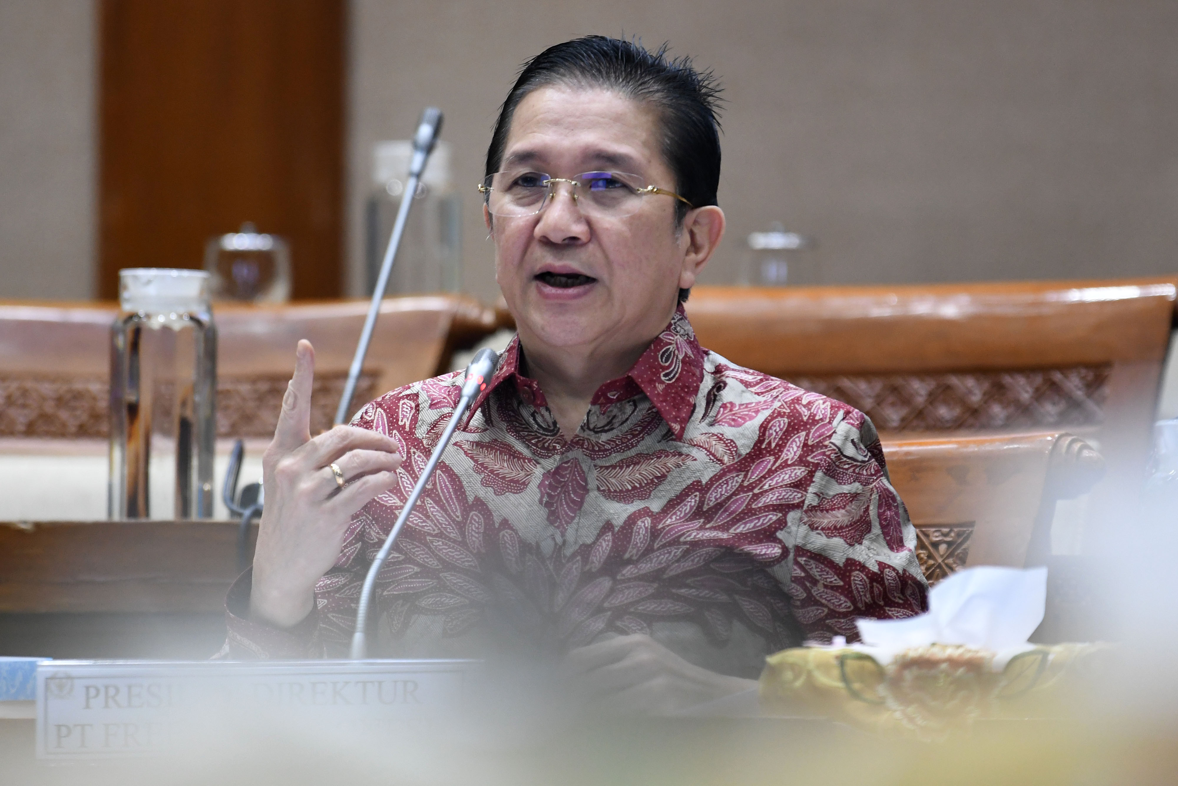 Direktur Utama PT Freeport Indonesia Tony Wenas 