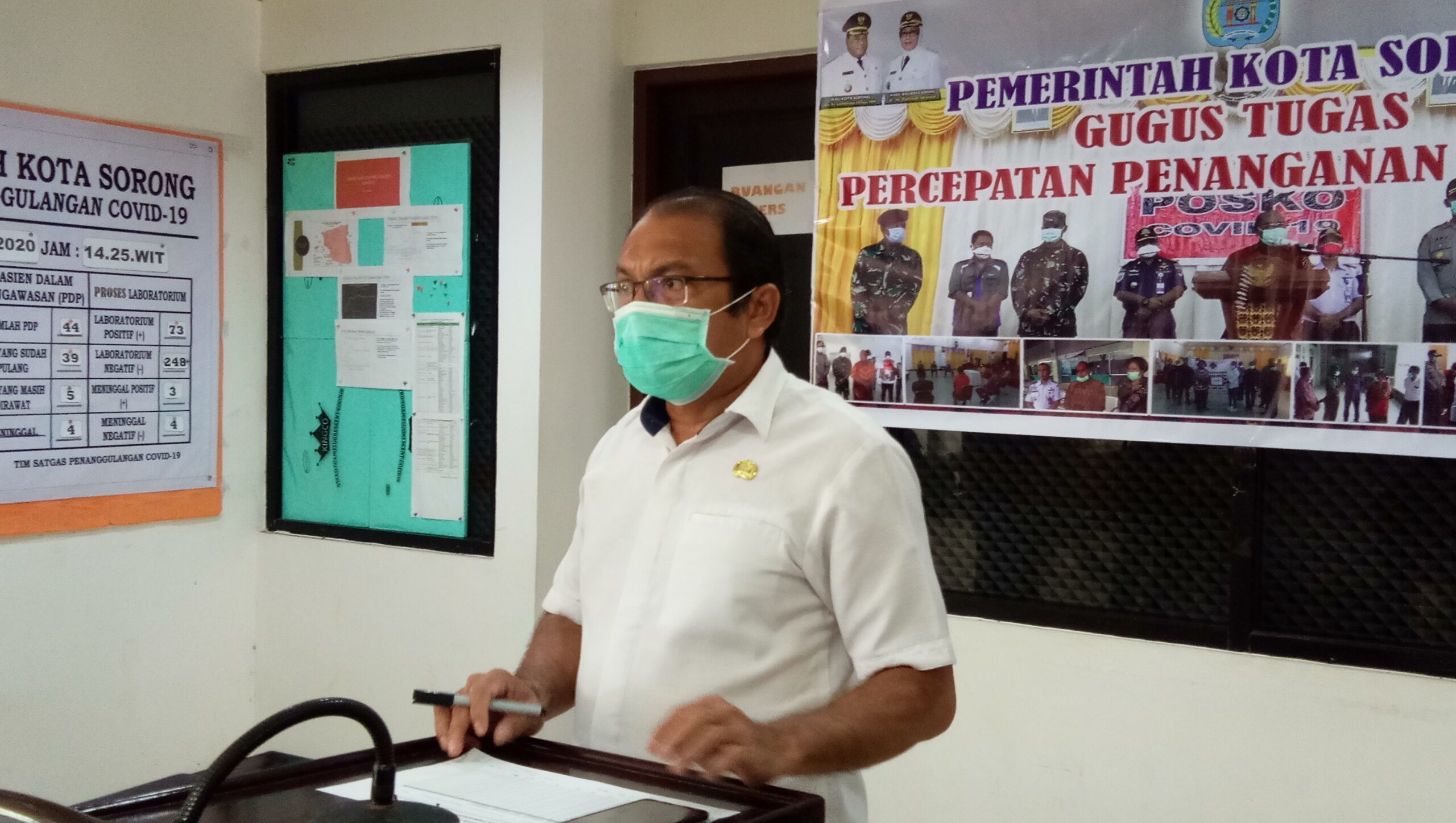 Juru Bicara Satgas Penanganan Covid-19 Kota Sorong, Papua Barat, Rudy Laku