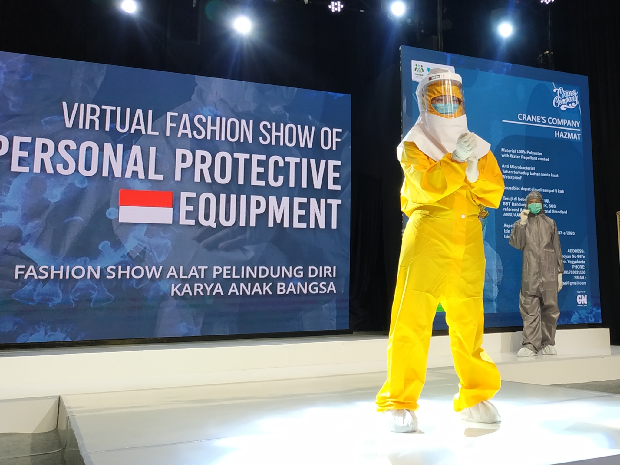 Virtual fashion show APD oleh UMKM di Yogyakarta (1/8/2020)
