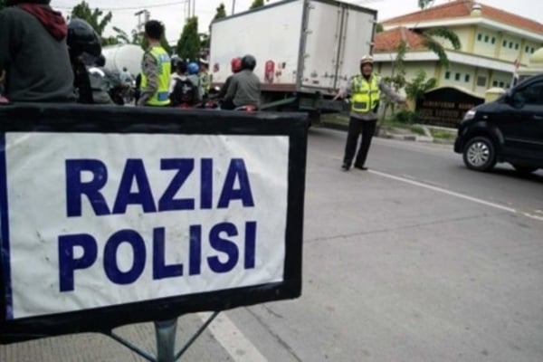 Ilustrasi razia kendaraan