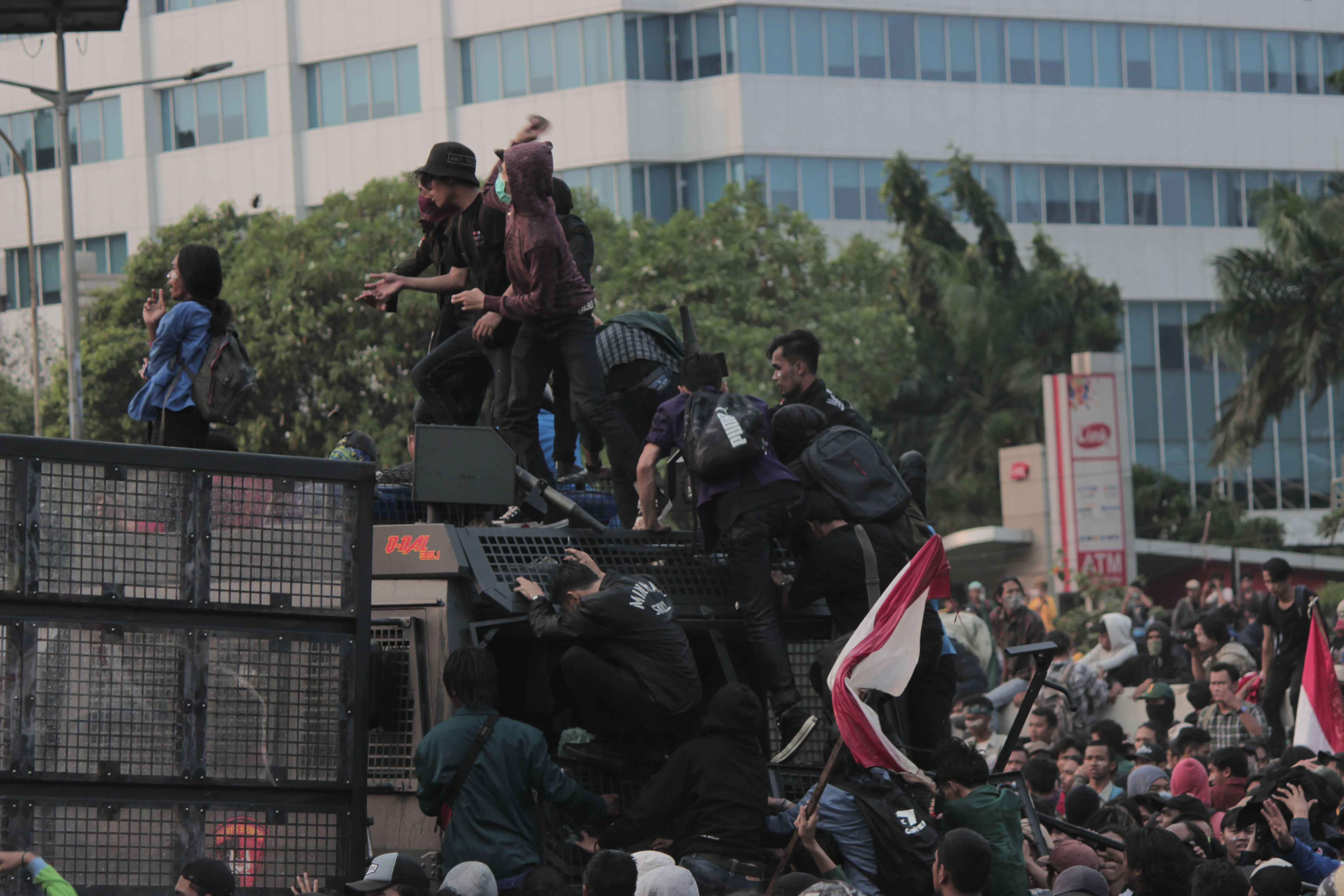 ilustrasi Demonstrasi mahasiswa di depan Gedung DPR
