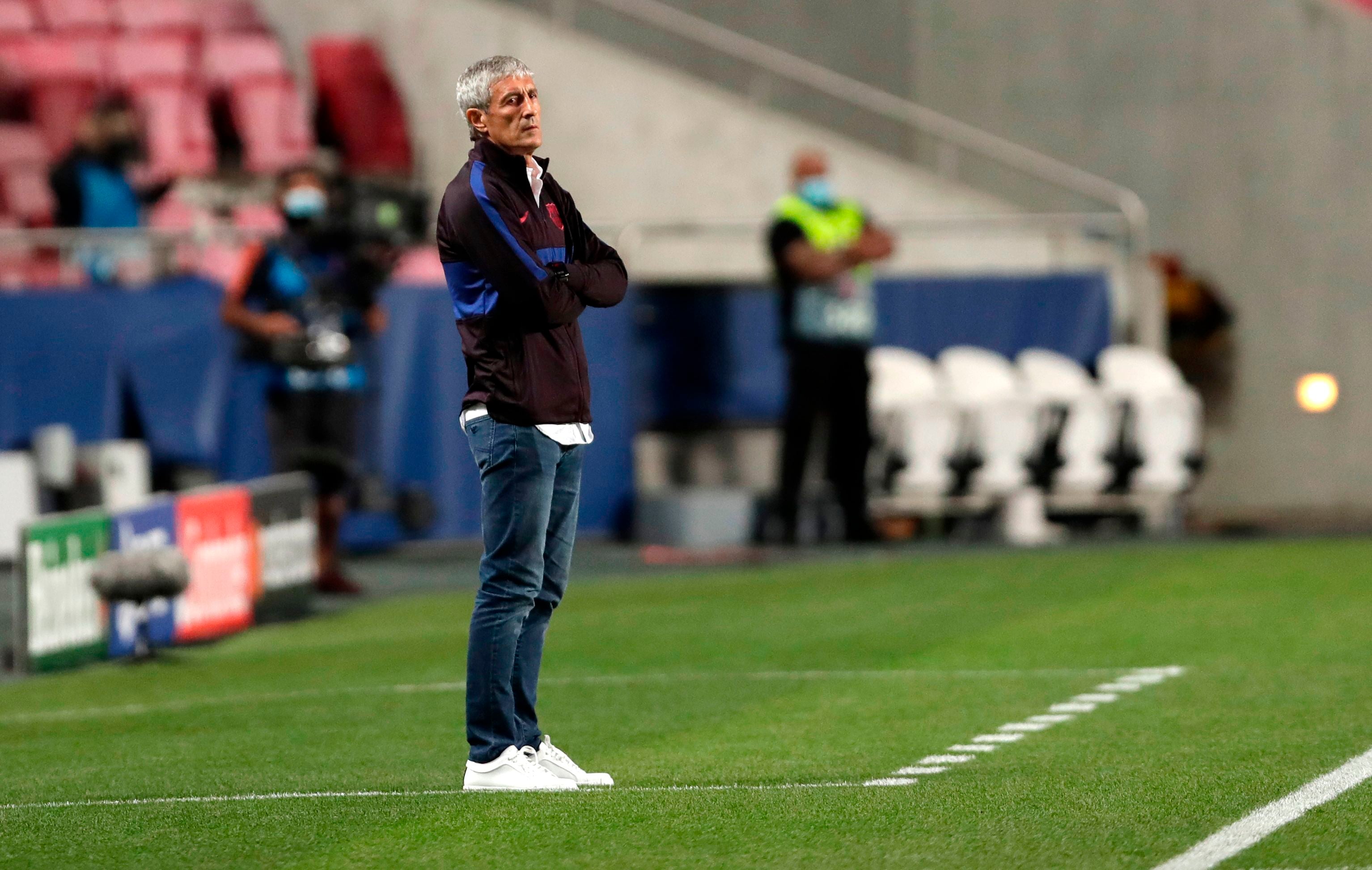 Pelatih Barcelona Quique Setien