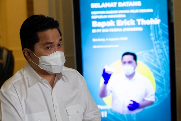 Ketua Pelaksana Komite Penanganan Covid-19 dan Pemulihan Ekonomi Nasional Erick Thohir
