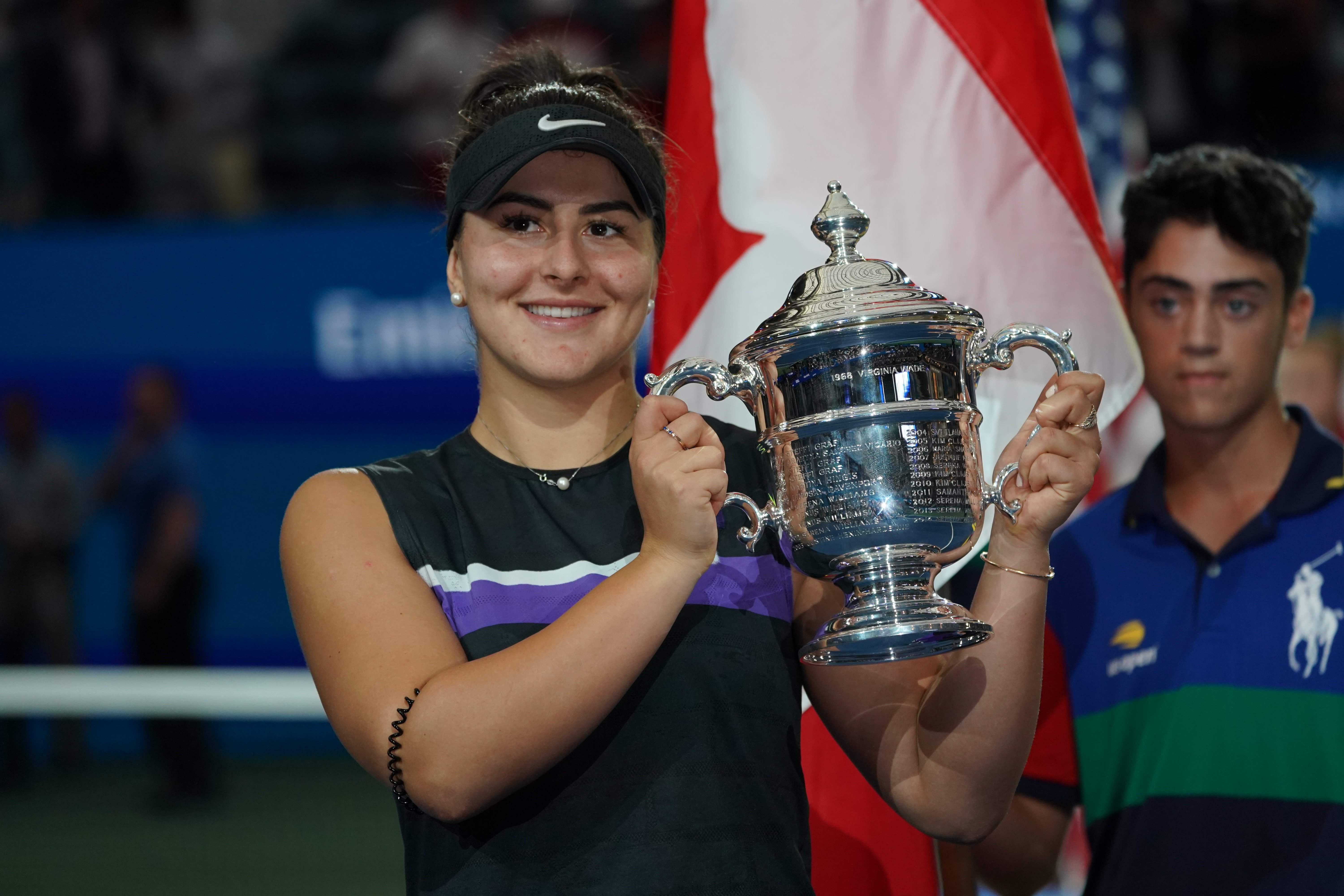 Bianca Andreescu saat menjuarai AS Terbuka 2019