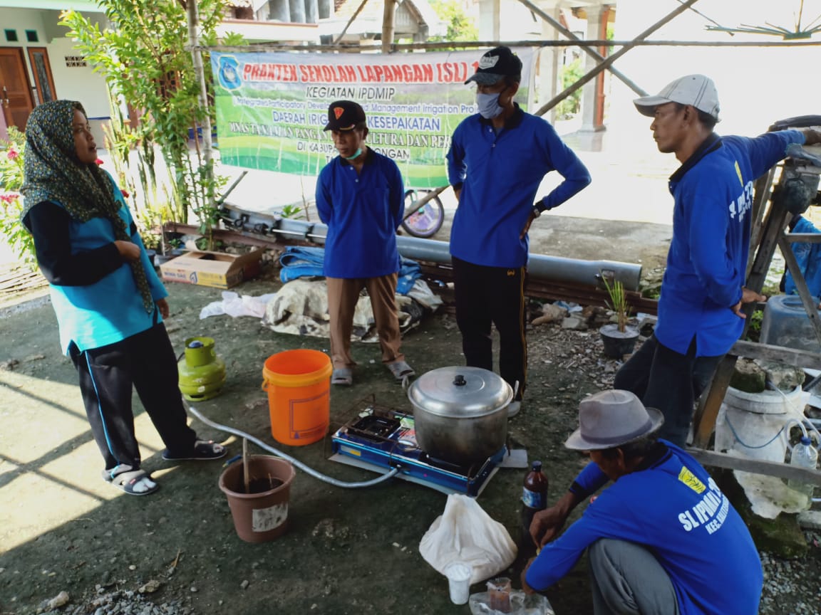 Banyak ilmu yang bisa diserap petani dan penyuluh melalui SL IPDMIP. 