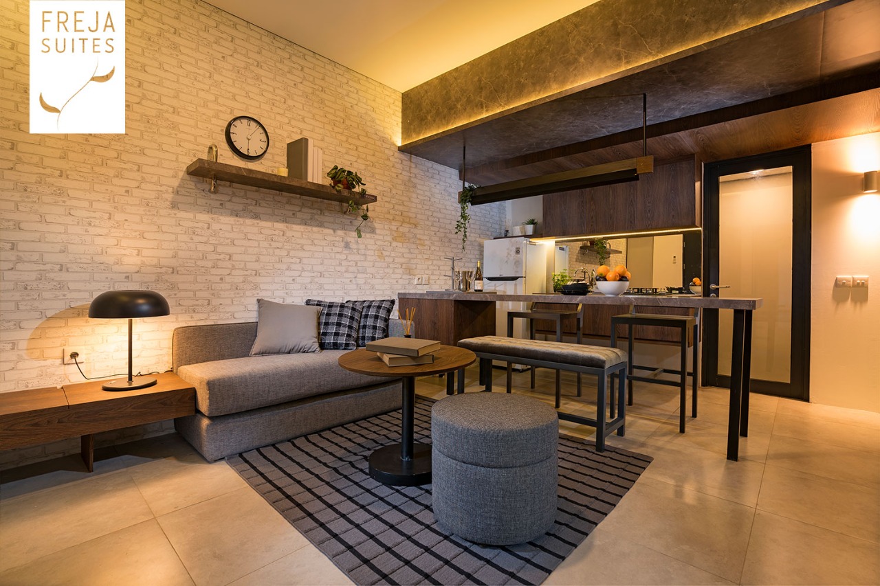 Freja Suites hadir dengan interior full-furnished yang modern sesuai dengan gaya hidup milenial.