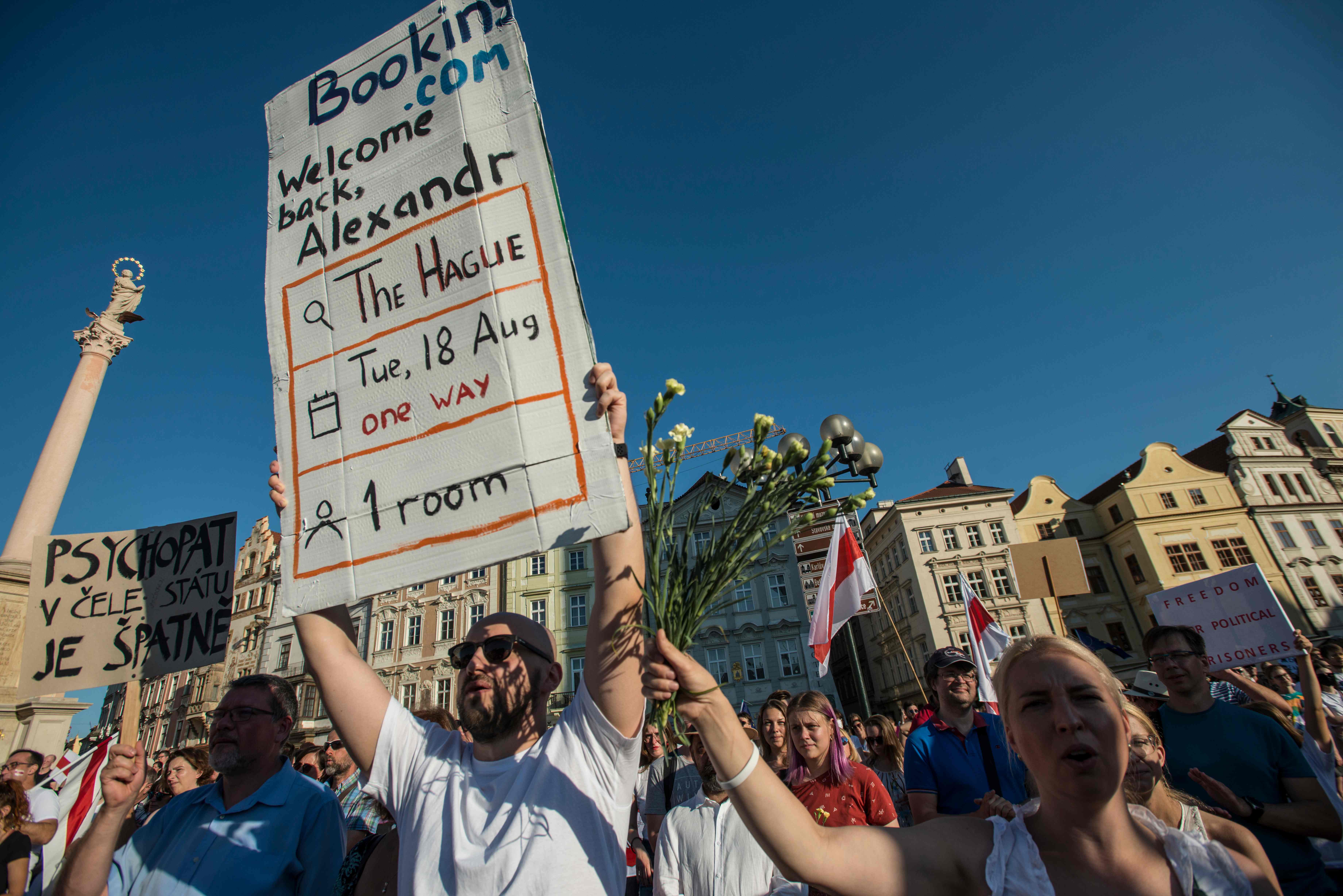 Warga Rep Ceko Dukung Demonstran Belarus