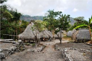 Kampung adat Lamanunang di dalam wilayah administratif Desa Dulir, Kabupaten Lembata, NTT.
