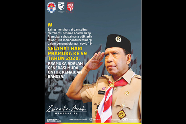 Menteri Pemuda dan Olahraga Republik Indonesia (Menpora RI), Zainudin Amali 