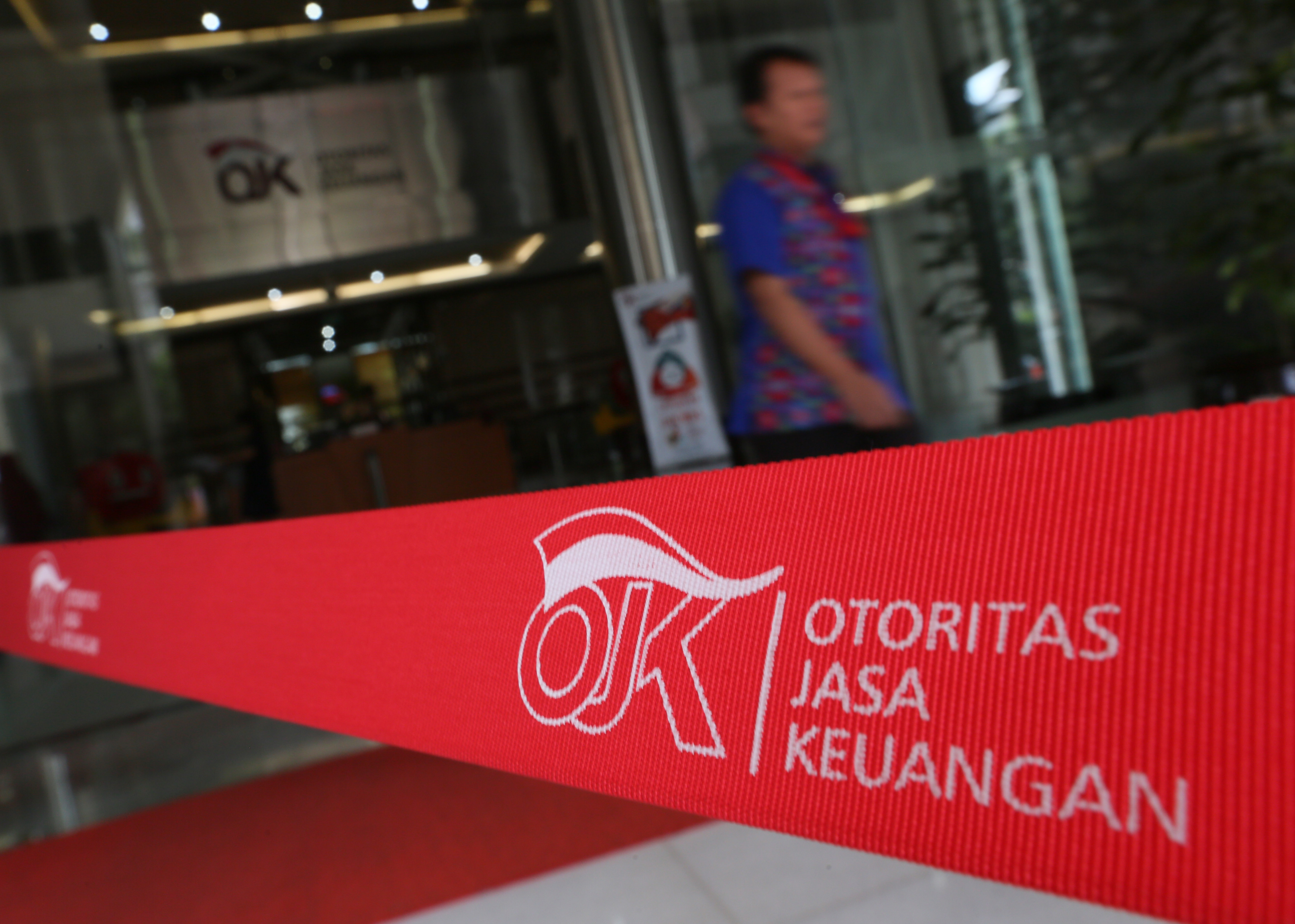 Suasana kantor OJK di Jakarta.