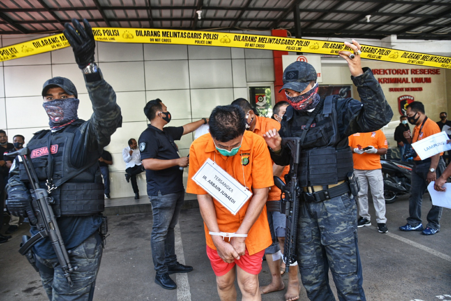 Polda Metro Jaya menggelar rekonstruksi pembunuhan bos bisnis pelayaran.