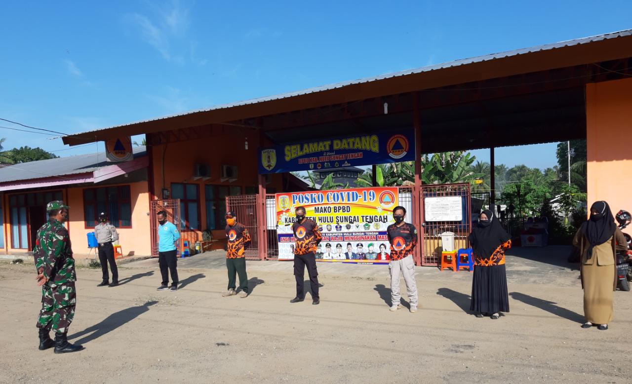 Posko Penanganan Covid di Kabupaten Hulu Sungai Tengah, Kalimantan Selatan